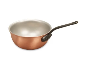 Classical Range 14cm Copper Saucier Pan with Cast Iron Handle — 1