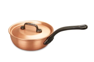 Classical Range 16cm Copper  Saucier Pan with Cast Iron Handle — 2