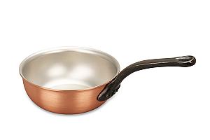 Classical Range 16cm Copper  Saucier Pan with Cast Iron Handle