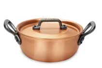 Classical Range 16cm Copper Stew Pan with Cast Iron Handles — 3