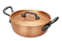Classical Range 18cm Copper Stew Pan with Cast Iron Handles — 2