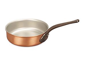 Classical Range 20cm Copper Sauté Pan with Cast Iron Handle