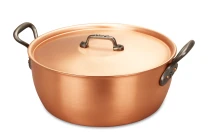 Classical Range 28cm Solid Copper Jam Pot with Cast Iron Handles — 2