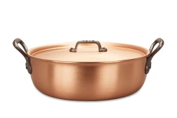 Classical Range 28cm Copper Stew Pan with Cast Iron Handles — 3