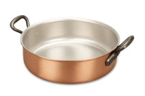 Fusion Range 24cm Copper Rondeau with Cast Iron Handles - Induction Compatible — 1