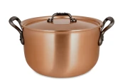 Fusion Range Kupfer 24 cm Pot au Feu mit gusseisernen Griffen – induktionsgeeignet — 3