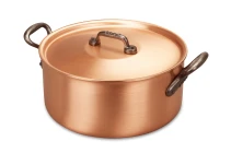 Fusion Range 24cm Copper Casserole with Cast Iron Handles - Induction Compatible — 2