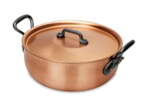 Fusion Range 24cm Solid Copper Jam Pot with Cast Iron Handles - Induction Compatible — 2