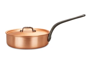 Fusion Range 24cm Copper Sauté Pan with Cast Iron Handle - Induction Compatible — 3