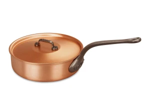 Fusion Range 24cm Copper Sauté Pan with Cast Iron Handle - Induction Compatible — 2