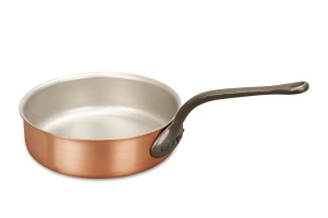 Fusion Range 24cm Copper Sauté Pan with Cast Iron Handle - Induction Compatible — 1