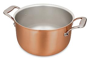 Signature 2.0 Range 20cm Copper Pot au Feu with Stainless Steel Handles - Induction Compatible