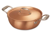Signature 2.0 Range 24cm Copper Stew Pan with Cast Steel Handles - Induction Compatible — 2
