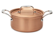 Signature Range 16cm Copper Casserole with Stainless Steel Handles — 3