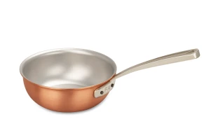 Signature Range 16cm Copper Saucier Pan with Stainless Steel Handle — 1