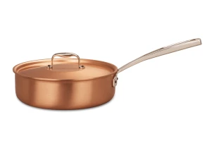 Signature Range 24cm Copper Sauté Pan with Stainless Steel Handle — 3