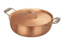 Signature Range 28cm Copper Stew Pan with Stainless Steel Handles — 2