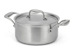 Flandria Range 18cm 5-Ply Casserole with Stainless Steel Handles - Induction Compatible — 2