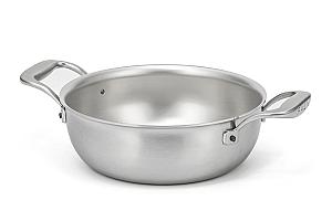 Casserole Flandria Range 20 cm à 5 couches avec poignées en acier inoxydable - Compatible induction