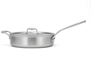 Flandria Range 28cm 5-Ply Sauté Pan with Stainless Steel Handle and Helper Handle - Induction Compatible — 3