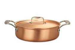 Signature Range 24cm Copper Rondeau with Stainless Steel Handles — 3